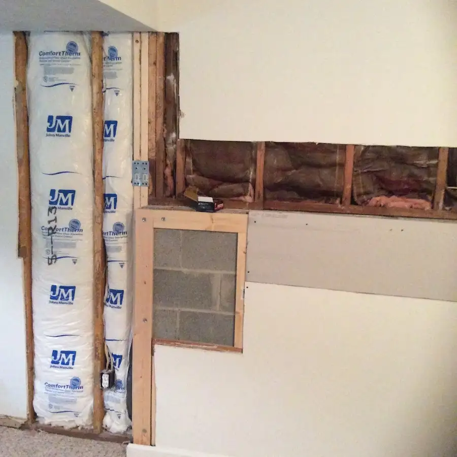 Wall insulation replacement during Contents Cleaning & Restoration in Alpine